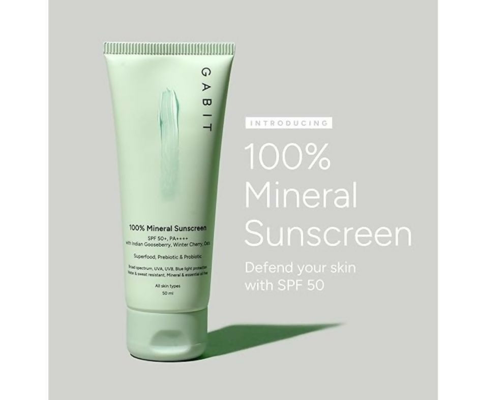 Gabit 100% Mineral Sunscreen SPF 50 PA++++