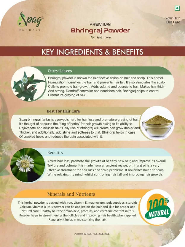 Spag Herbals Premium Bhringraj Powder