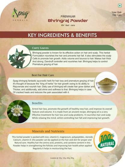 Spag Herbals Premium Bhringraj Powder
