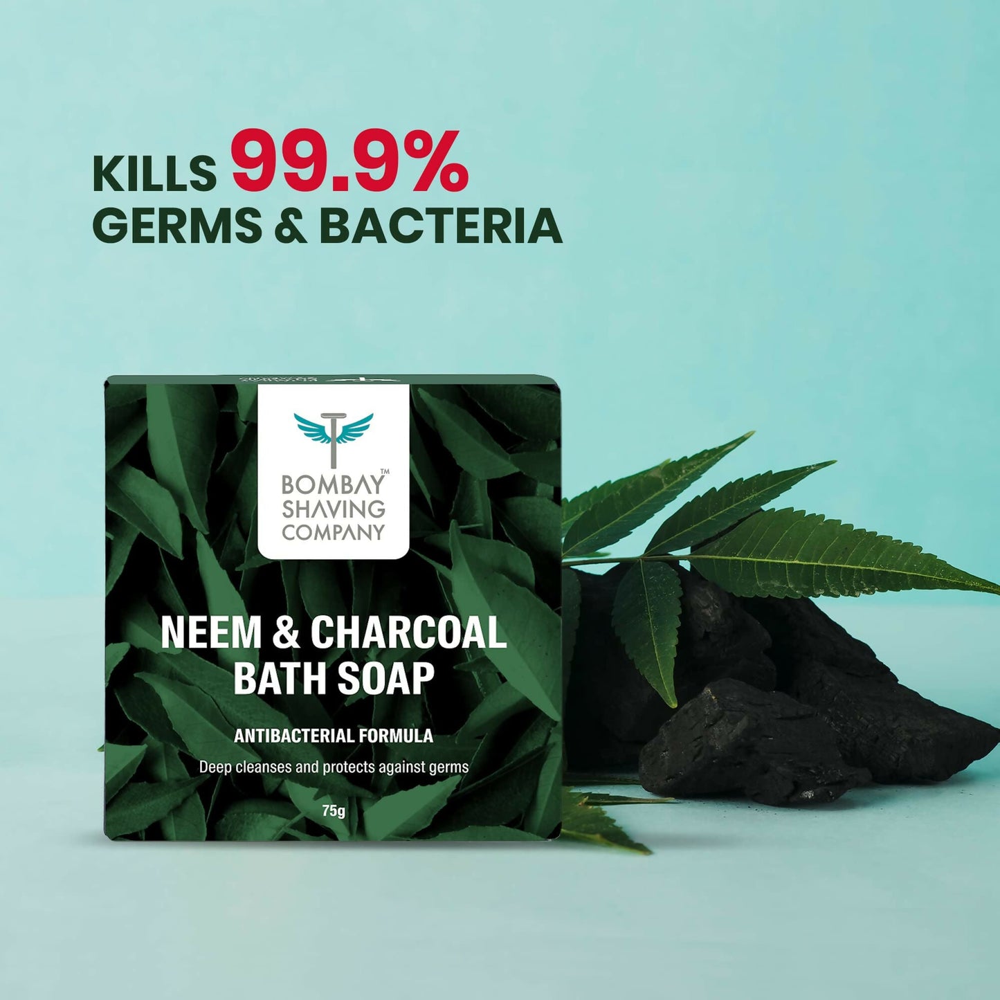 Bombay Shaving Company Charcoal and Neem Bath Soap for Men