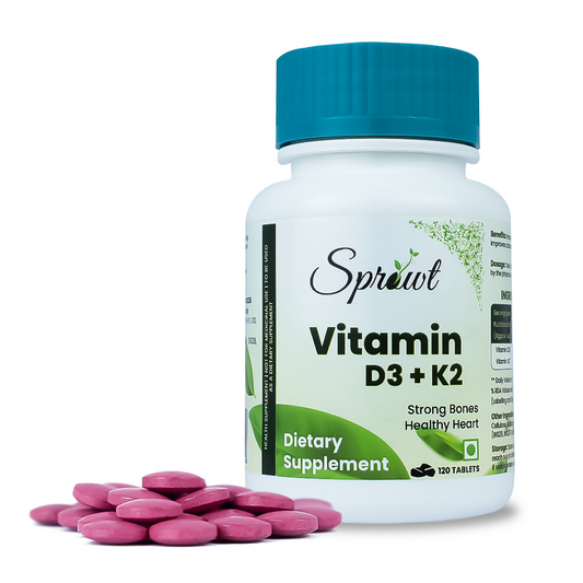 Buy Sprowt Vitamin D3 + K2 Help in Strong Bones Tablets from DrMediCart, Ship from India to USA