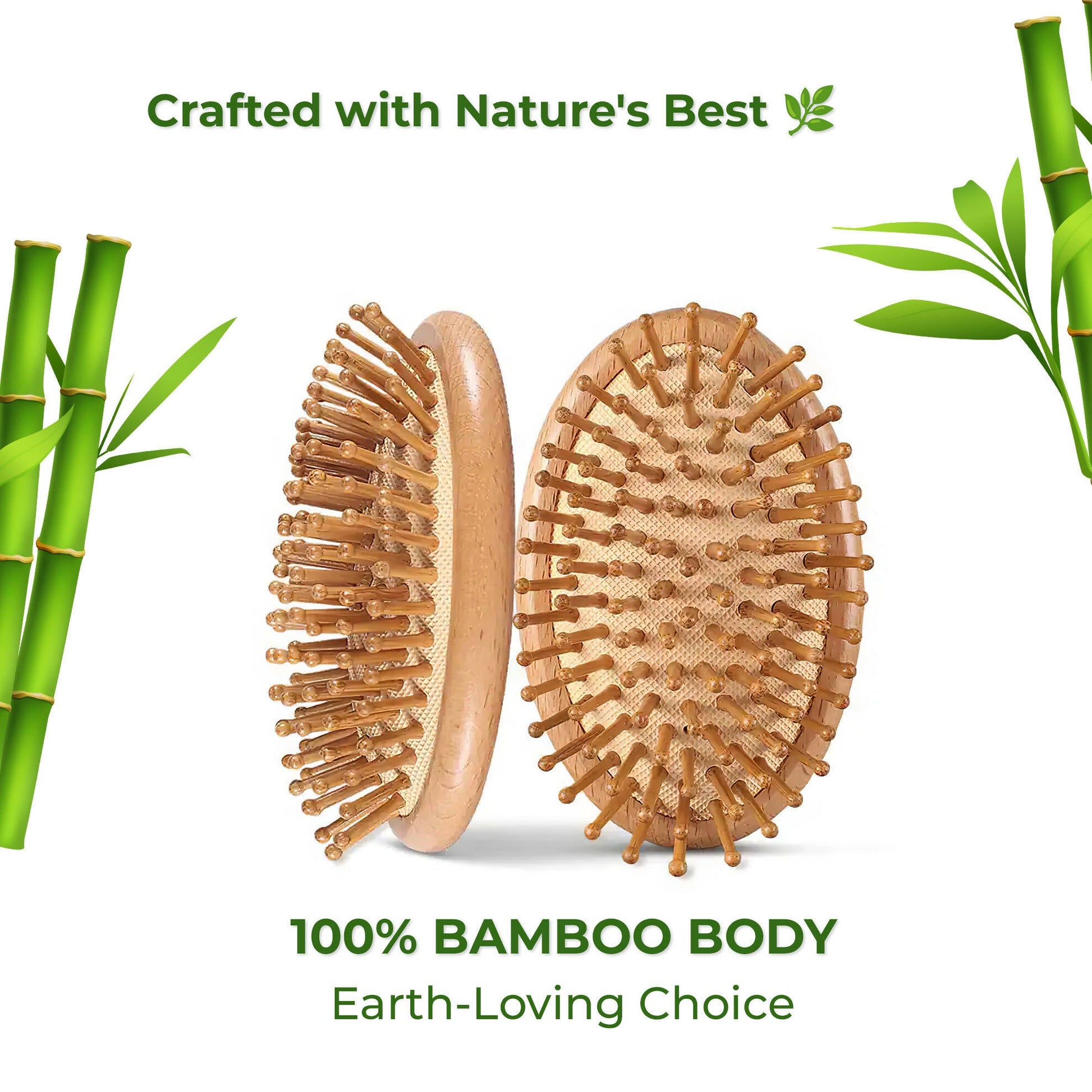 Careberry Bamboo Bliss Mini Hairbrush