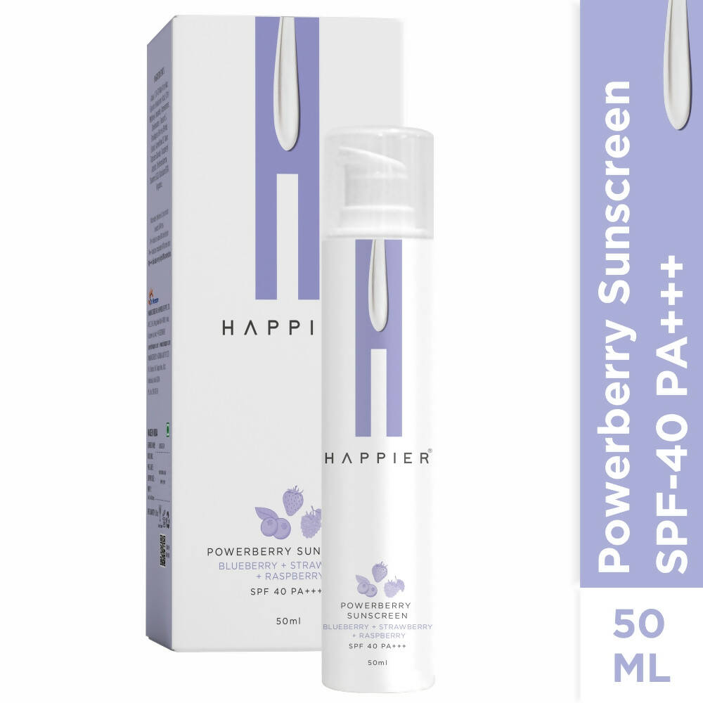 Happier Powerberry Sunscreen SPF 40 PA+++