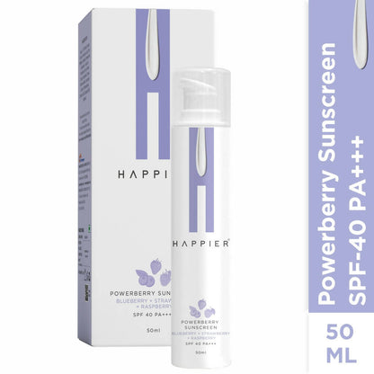 Happier Powerberry Sunscreen SPF 40 PA+++