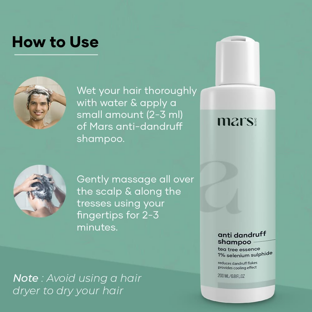 Mars By GHC Anti-Dandruff Shampoo With Aloe Vera & Menthol