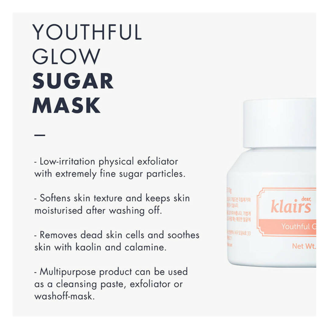 Dear Klairs Youthful Glow Sugar Mask