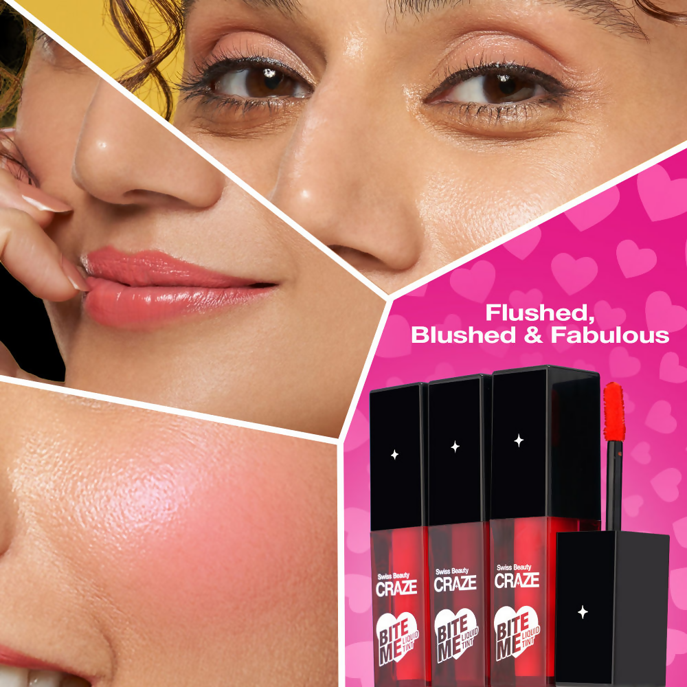 Swiss Beauty Craze Bite Me Liquid Tint - 1 Juicy Peach