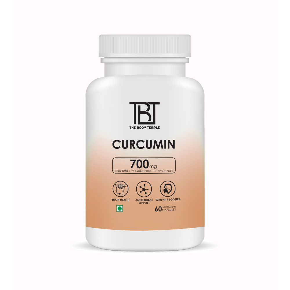 The Body Temple Curcumin 700mg For Brain Health and Immunity Capsules