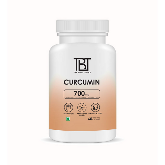 The Body Temple Curcumin 700mg For Brain Health and Immunity Capsules