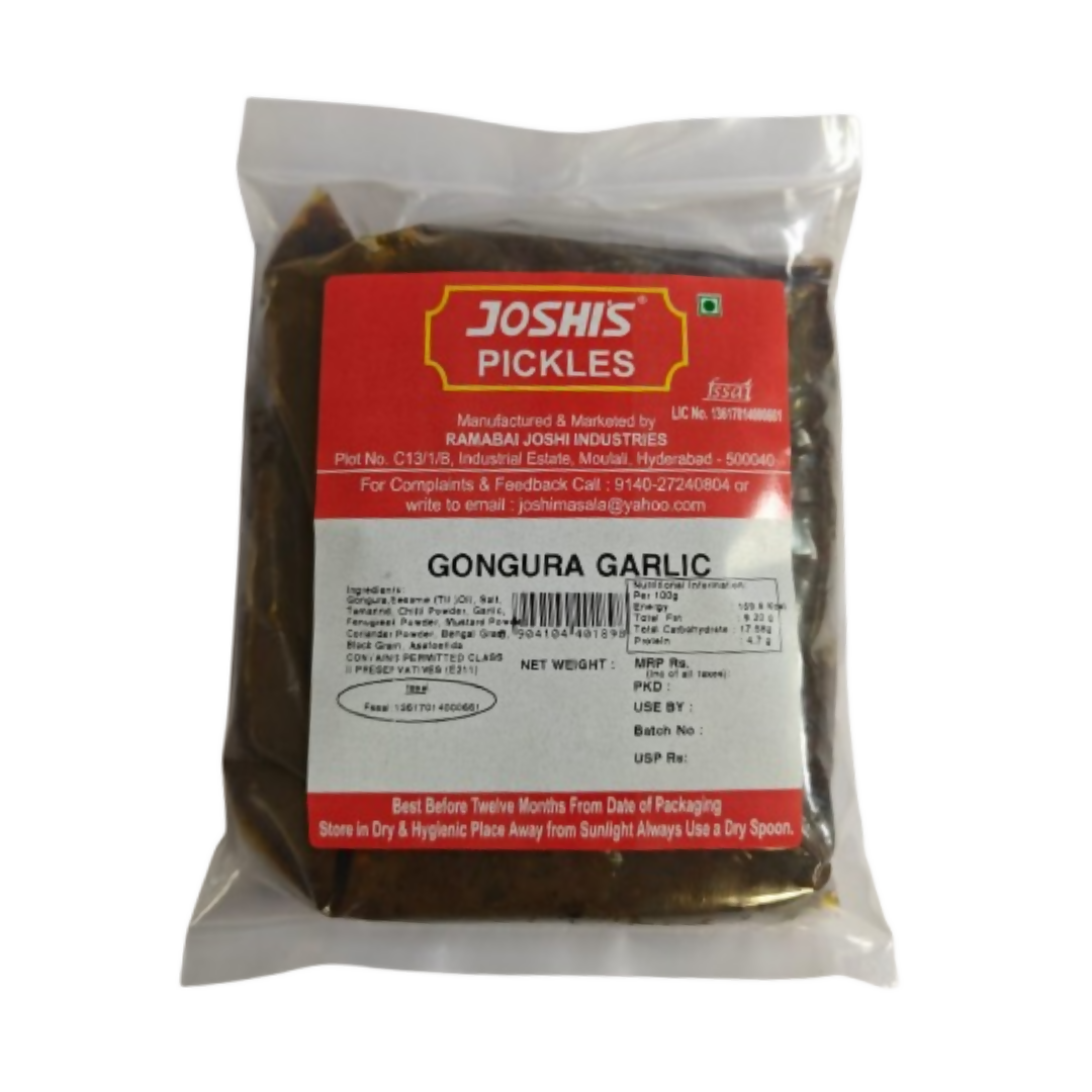Joshi's Pickles Gongura Garlic Pickle