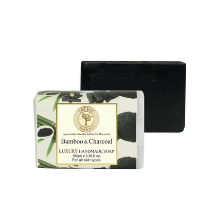 Buy Tatvik Ayurveda Bamboo Charcoal Luxury Handmade Soap from DrMediCart, Ship from India to USA