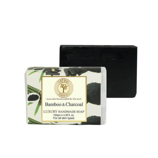 Buy Tatvik Ayurveda Bamboo Charcoal Luxury Handmade Soap from DrMediCart, Ship from India to USA