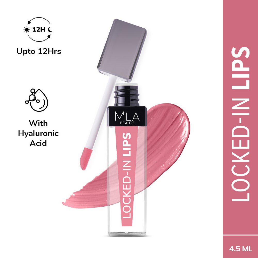 Mila Beaute 12 Hr Non-Transfer Locked-In Liquid Lipstick - Cotton Candy