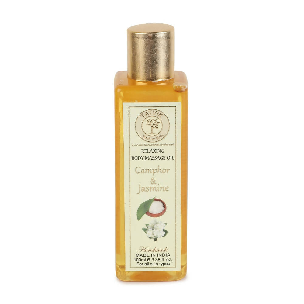 Tatvik Ayurveda Relaxing Body Massage Oil Camphor & Jasmine