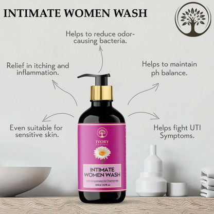 Ivory Natural Intimate Women Wash For Gentle Intimate Cleansing, Soothing Protection, & Lasting Freshness