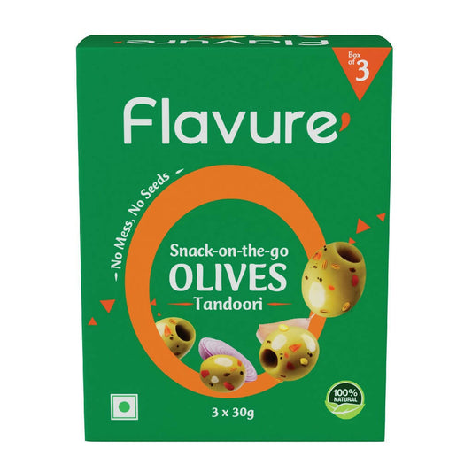 Flavure Snack-On-The-Go Olives Tandoori