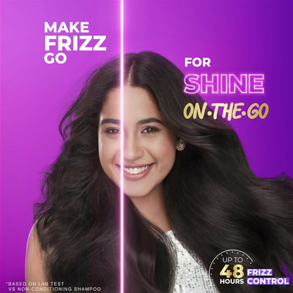 Sunsilk Super Shine Hair Serum For Dry Frizzy Hair, Vitamin E Nourishment, 48 hour frizz free