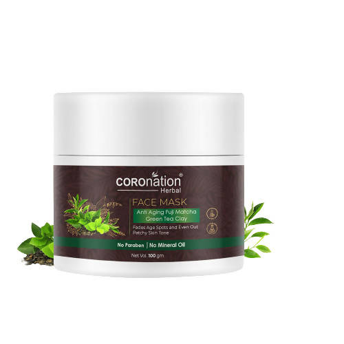 Buy Coronation Herbal Anti Aging Fuji Matcha Green Tea Clay Face Mask from DrMediCart, Ship from India to USA