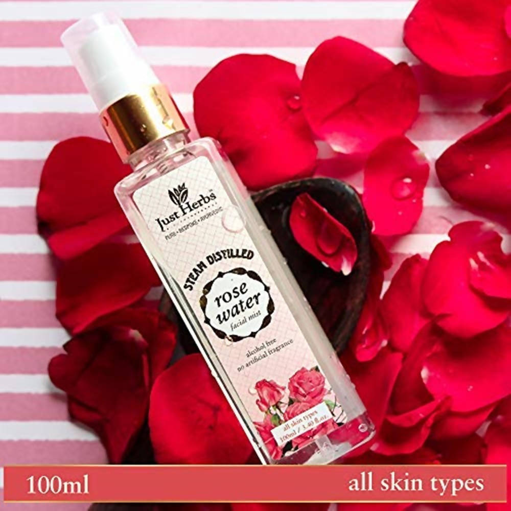 Just Herbs Steam Distilled Rose Water Facial Mist