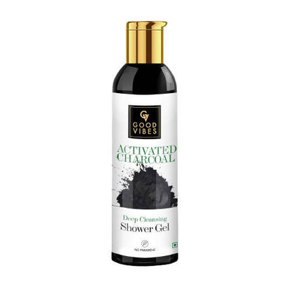 Buy Good Vibes Deep Cleansing Shower Gel (Body Wash) - Activated Charcoal from DrMediCart, Ship from India to USA
