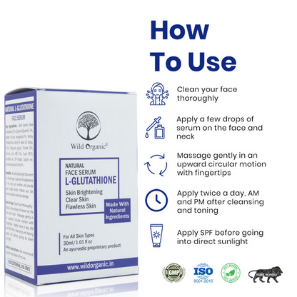 Wild Organic Natural Face Serum L- Glutathione