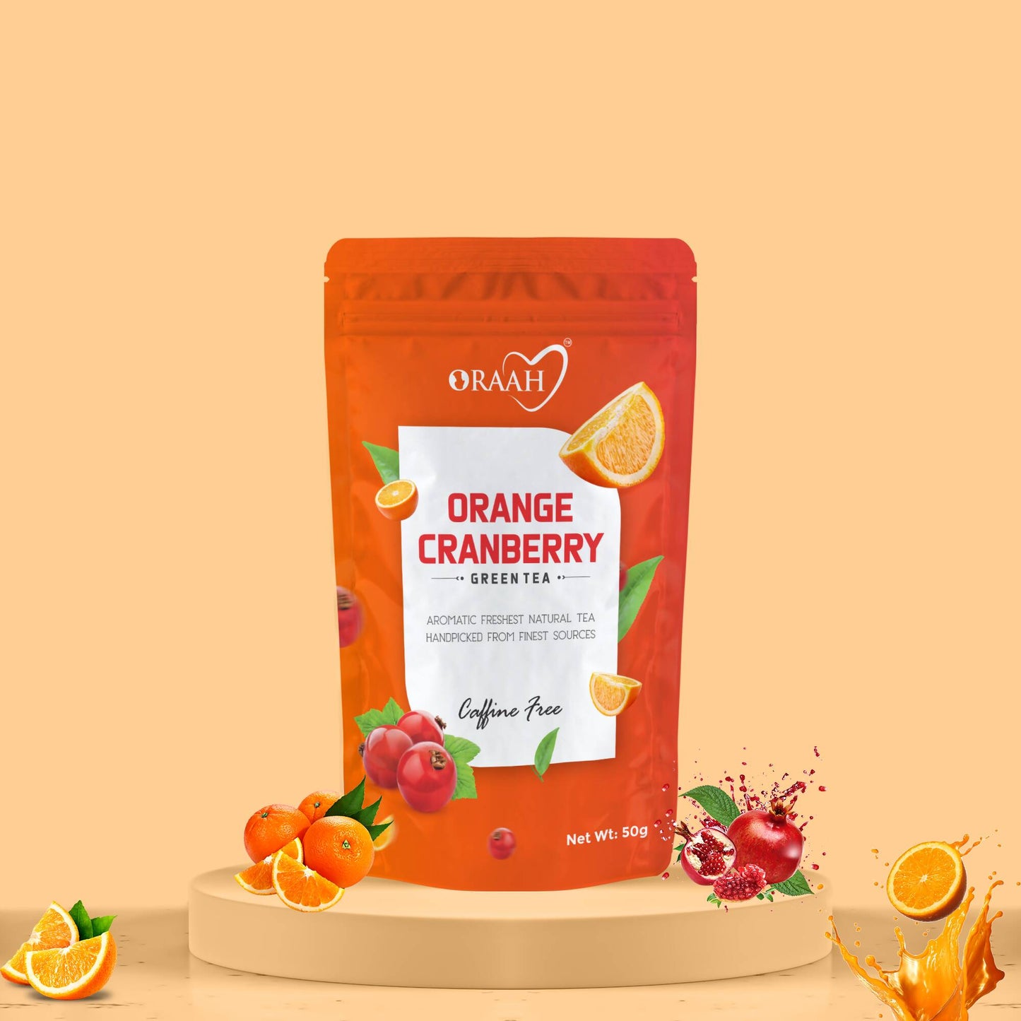 Buy Oraah Cranberry Orange Green Tea from DrMediCart