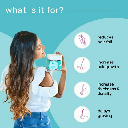 Nyumi Biotin Hair Gummies For Stronger Thicker And Shinier Hair - Amla Zinc, & Multivitamins