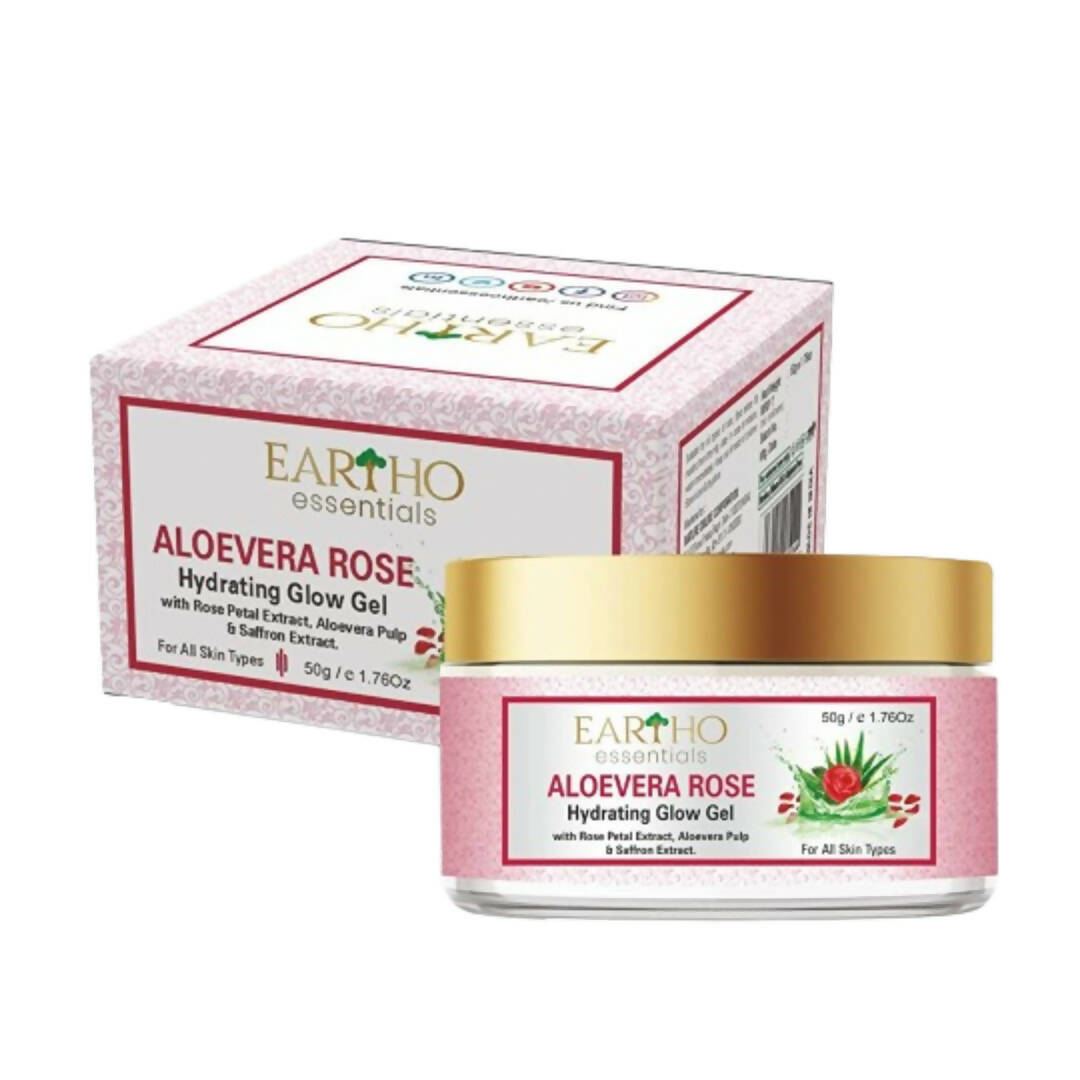 Eartho Essentials Aloevera Rose Hydrating Glow Gel