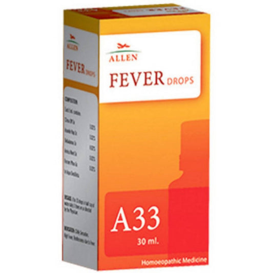 Buy Allen Homeopathy A33 Fever Drops from DrMediCart, Ship from India to USA