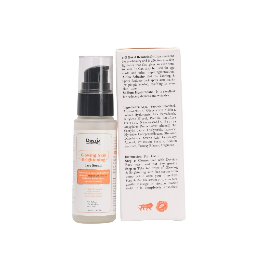 Devriz Professional Day Serum 2% Alpha Arbutin for Pigmentation Acne marks & Dark Spots Removal