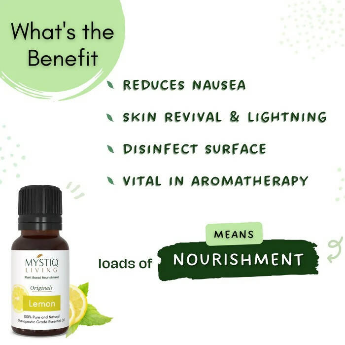 Mystiq Living Originals Lemon Essential Oil