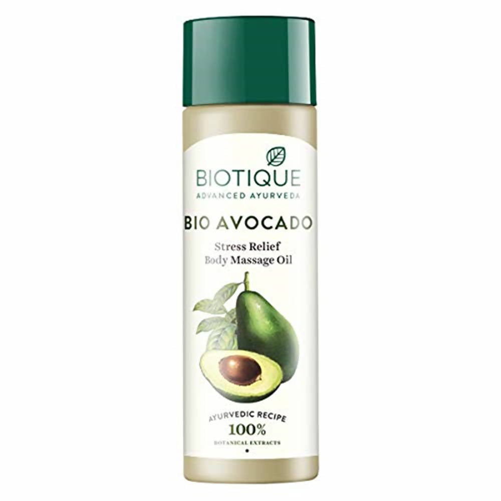 Buy Biotique Advanced Ayurveda Bio Avocado calm  Relief Body Massage Oil from DrMediCart, Ship from India to USA