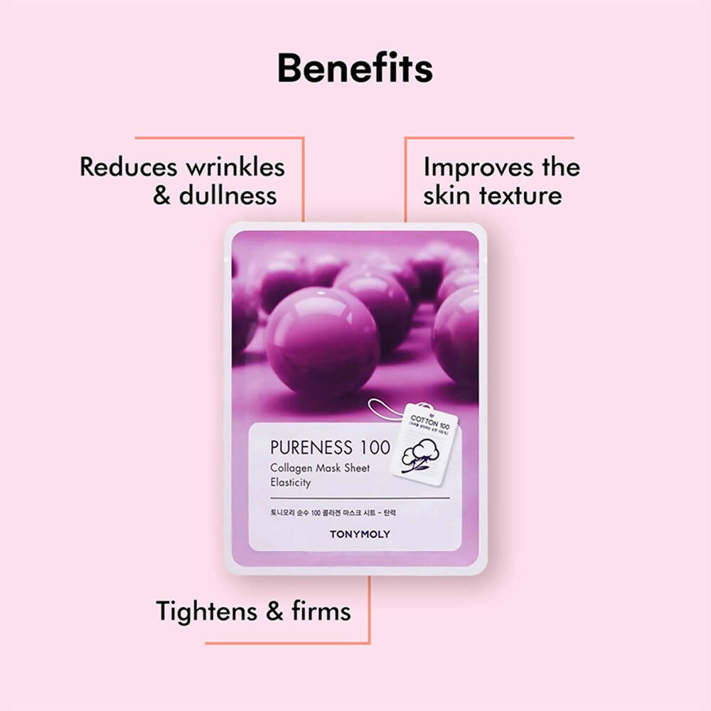 Tonymoly Pureness 100 Collagen Mask Sheet - Korean Skincare