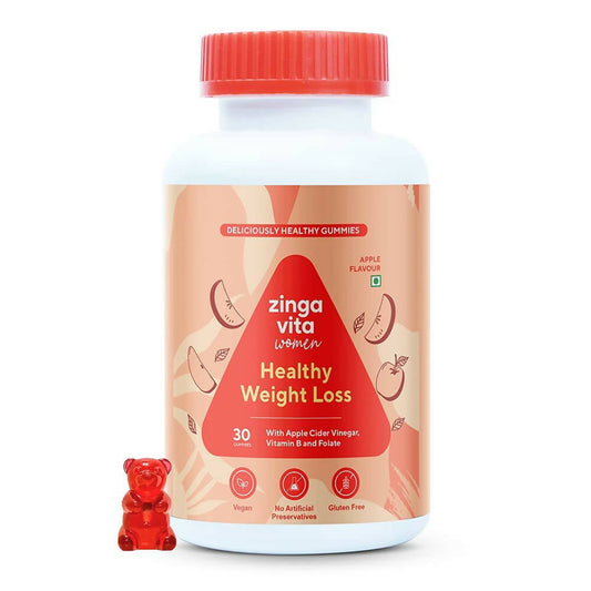 Zingavita Healthy Weight Loss Gummies for Women (Apple Flavor)