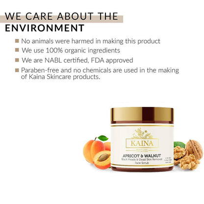 Kaina Apricot & Walnut Face Scrub