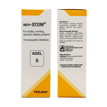 Buy Adel Homeopathy 5 Apo-Stom Drop from DrMediCart, Ship from India to USA