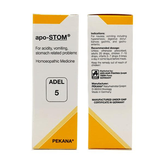 Buy Adel Homeopathy 5 Apo-Stom Drop from DrMediCart, Ship from India to USA