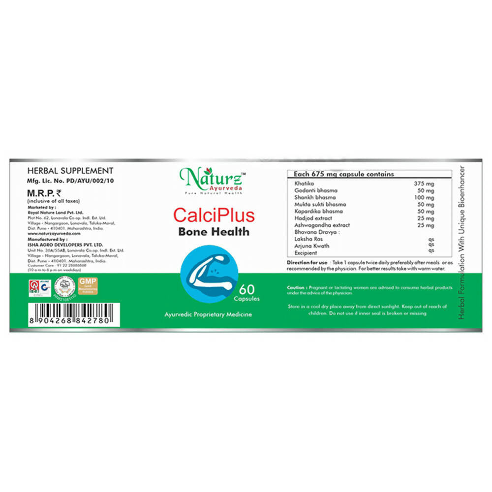 Naturz Ayurveda Calci Plus Capsules