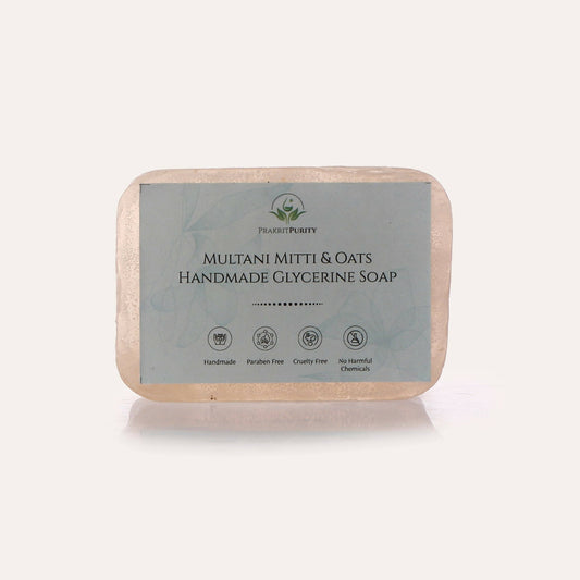 Buy PrakritPurity Multani Mitti & Oats Handmade Glycerine Soap from DrMediCart, Ship from India to USA