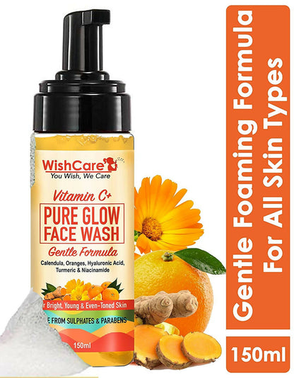 Buy Wishcare Vitamin C+ Pure Glow Face Wash from DrMediCart, Ship from India to USA