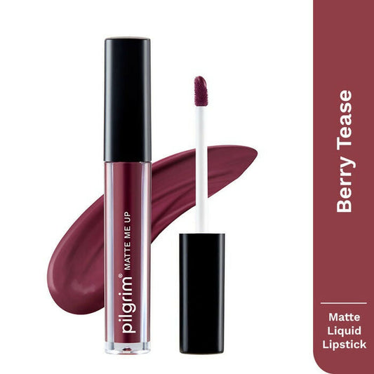 Buy Pilgrim Matte Me Up Liquid Lipstick Berry Tease from DrMediCart, Ship from India to USA