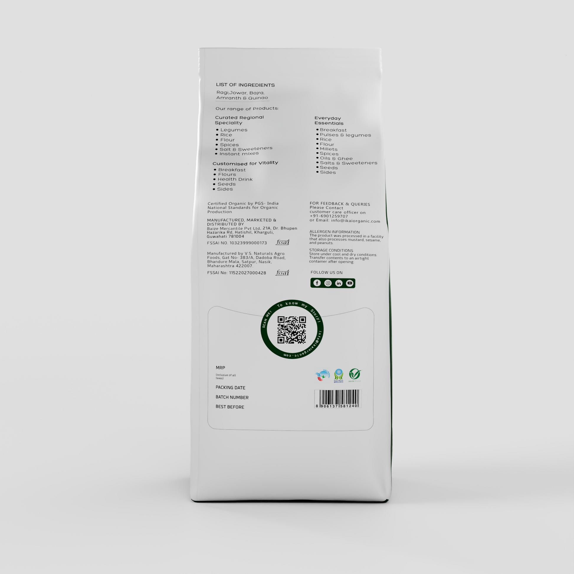 IKAI Organic Mix Millet Dalia