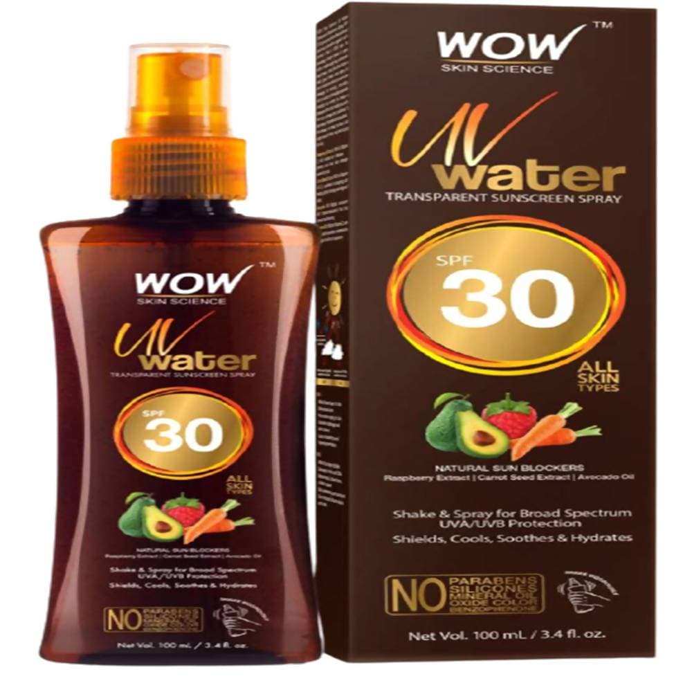 Wow Skin Science UV Water Transparent Sunscreen Spray SPF 30 - Drmedicart