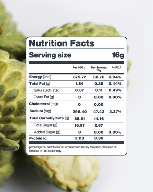 Moon Freeze Dried Custard Apple Cubes