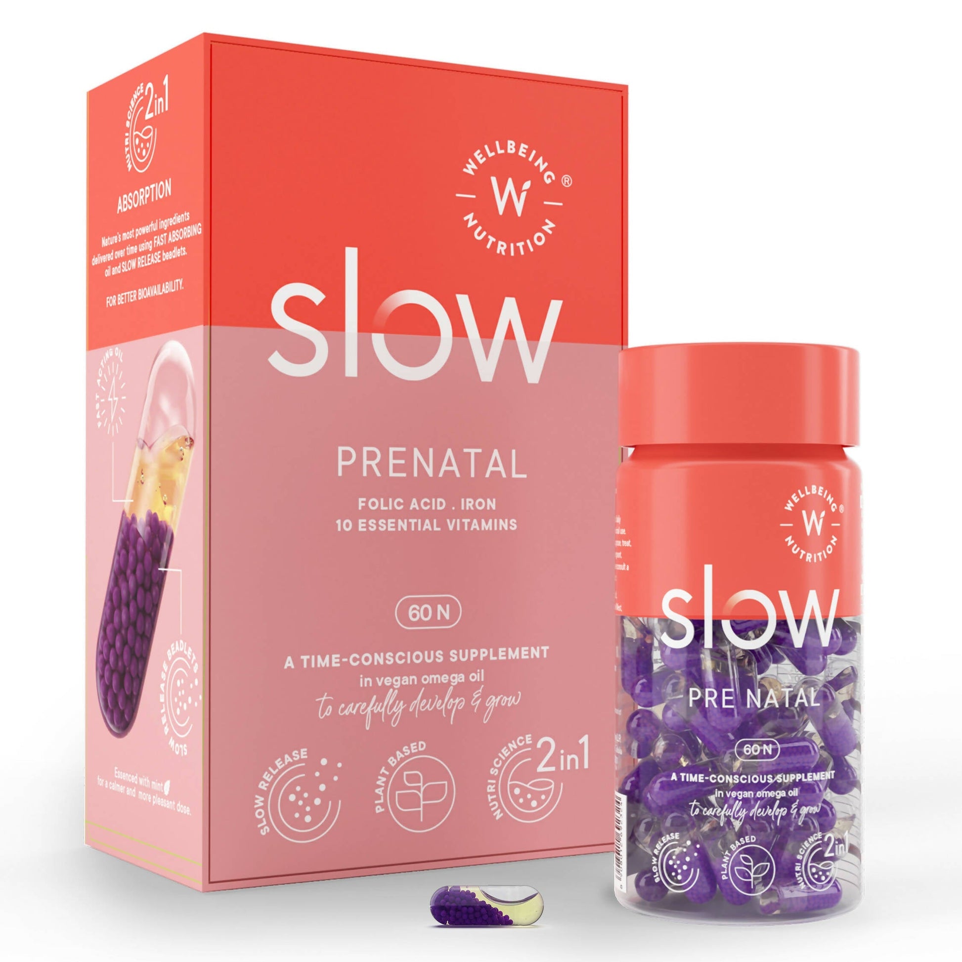 Wellbeing Nutrition Slow | Prenatal Capsules - Drmedicart