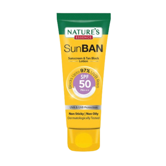 Buy Nature's Essence Sunban Sunscreen & Tan Block Lotion SPF 50 from DrMediCart, Ship from India to USA
