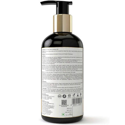 Wow Skin Science Activated Charcoal & Keratin Shampoo - DrMediCart