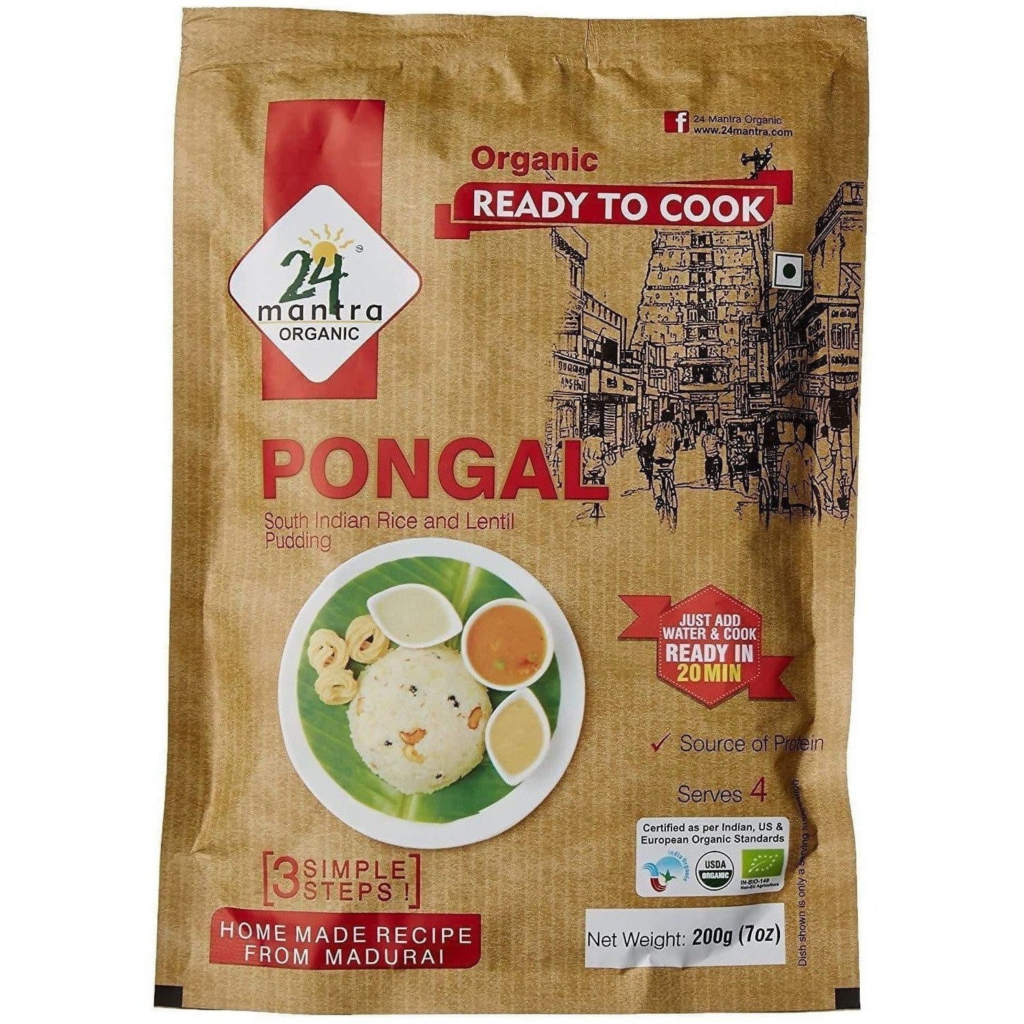 Buy 24 Mantra Organic Ready To Cook Pongal from DrMediCart, Ship from India to USA