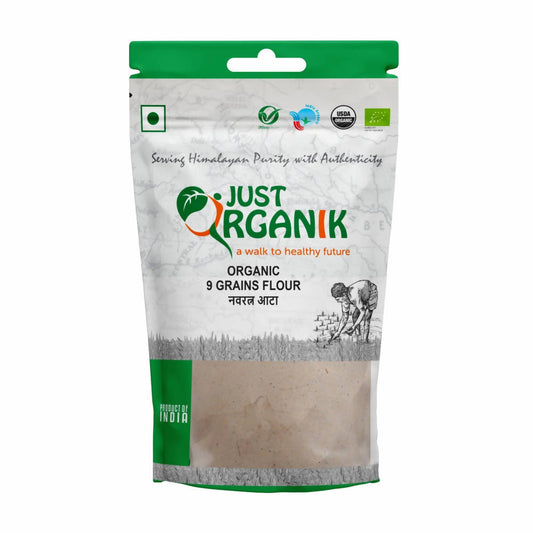 Buy Just Organik 9 Grains Flour (Navratna Aata) from DrMediCart, Ship from India to USA