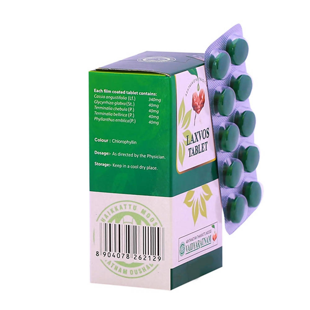 Buy Vaidyaratnam Laxvos Tablets from DrMediCart, Ship from India to USA